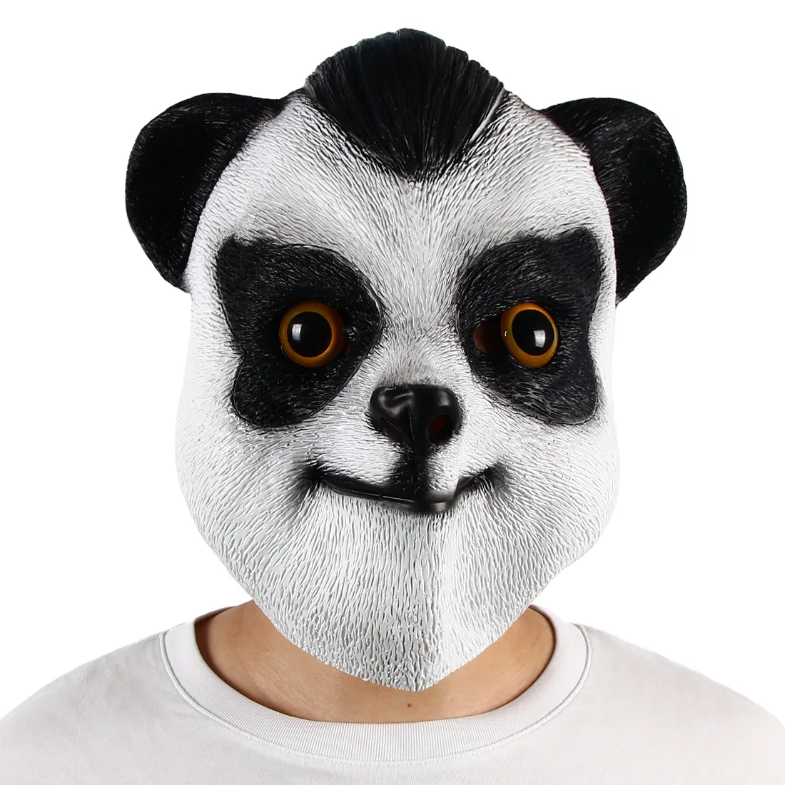 Party-Masken: Schöner Panda und der kleine Maulwurf, Cartoon-Masken, Latex, Vollgesichts-Kopfbedeckung, Bar, Halloween-Party, Live-Show, lustige Requisiten, Deluxe-Neuheit 230313