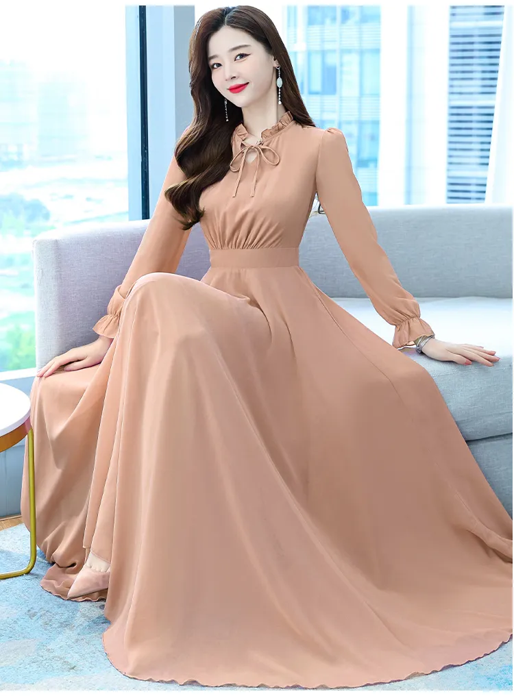 maxi dress korean style Discover 25 Long dresses korean style and long dress korean style ideas