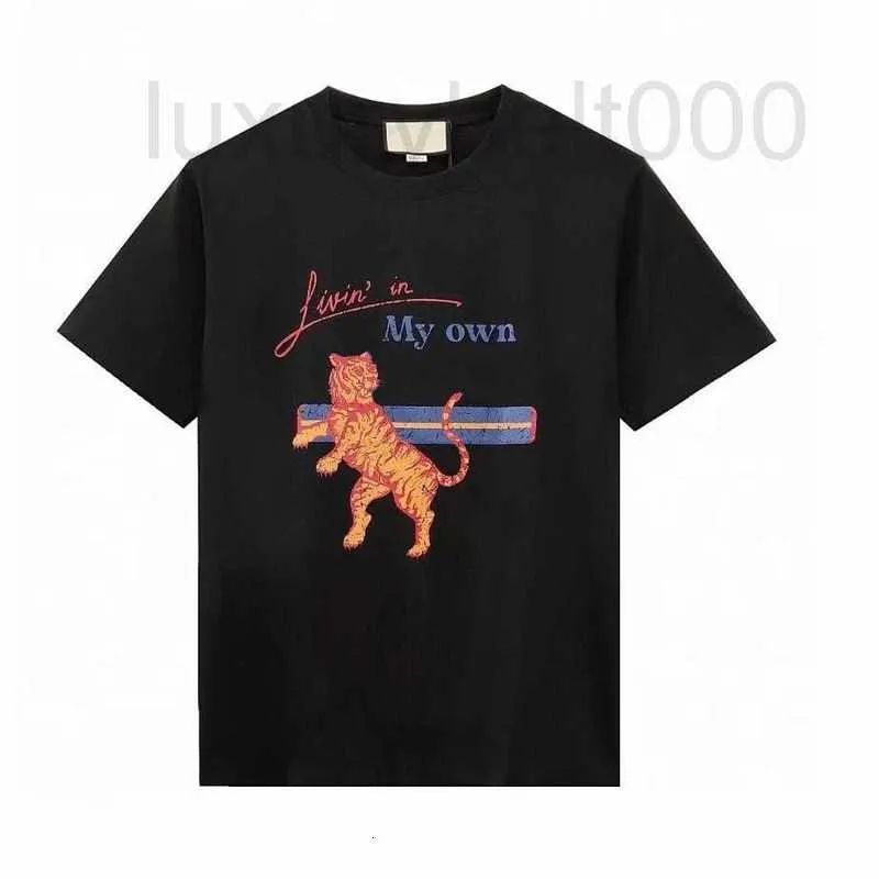 T-shirts voor heren Designer Fashion Cotton T shirts jurk voor vrouwen tijger print ins internet designer t shirt korte mouw tops vrouwelijke tees t-shirt dames kleding mijn eigen ol4m