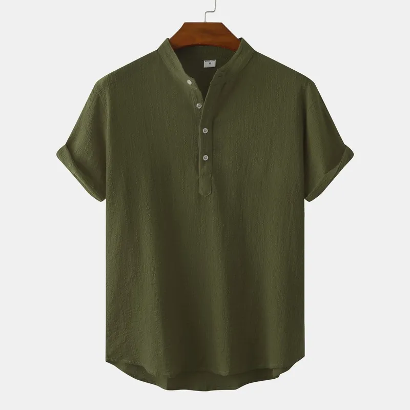 Camisetas masculinas Camisas para hombre masculino casual de manga curta curta camisas de manga curta para homens 230311