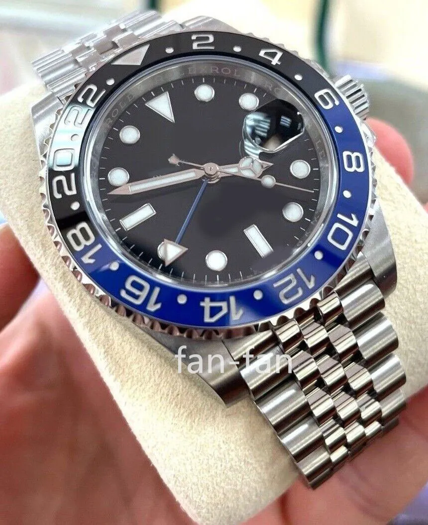 Clean Factory Cal.3186 II 126710BLNR BATMAN 40mm SS Lunette en céramique noire/bleue B/PAPERS