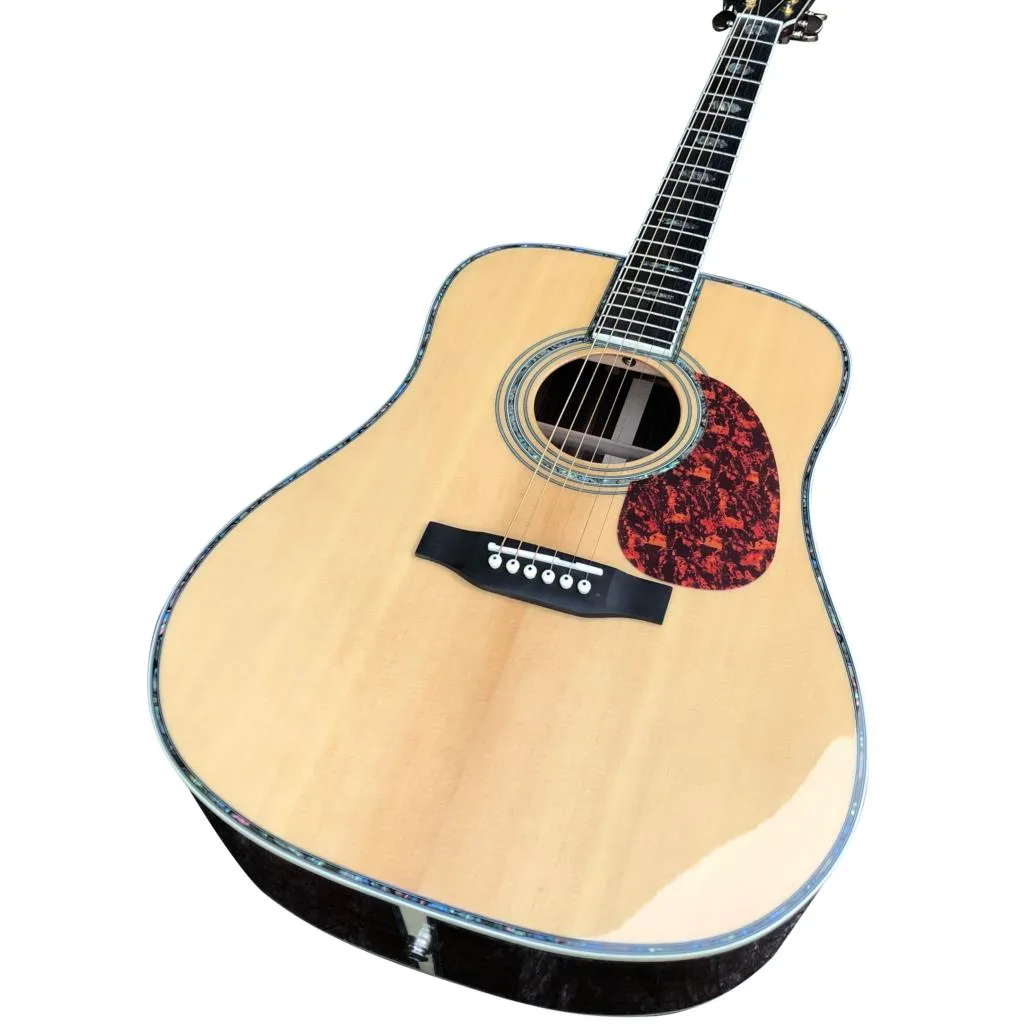 41 pouces D style épicéa massif guitare acoustique touche ébène palissandre corps