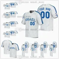 2023 World Cup Israel Baseball Jerseys Joc Pederson Ryan Lavarnway   Garrett Stubbs Danny Valencia Dean Kremer Robert Stock Jake Bird J.T. Realmuto Zack Weiss