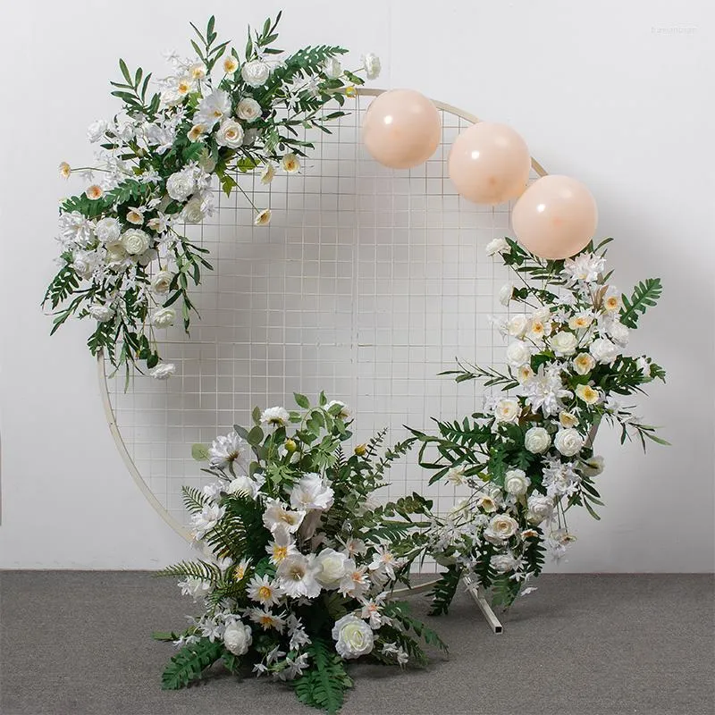 Decoratieve bloemen Wall Wedding Road Guide Arch Stage Scene Lay -out venster Po Studio POGRAGRAY LODE HOME Decoratie IM869