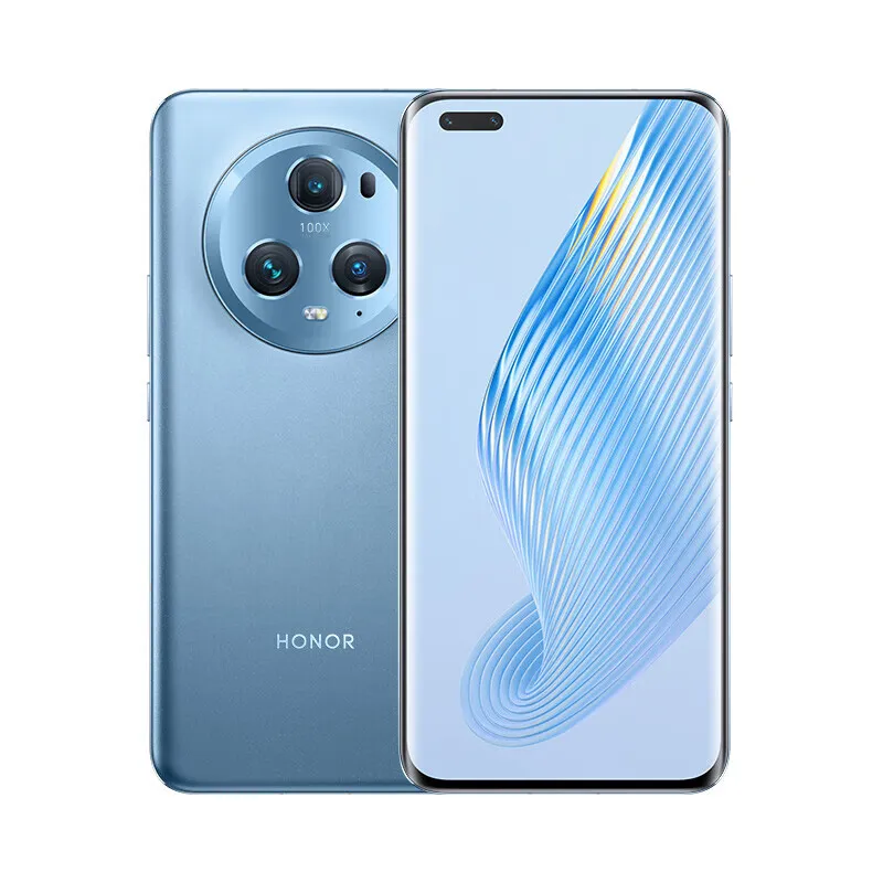 Téléphone portable d'origine Huawei Honor Magic 5 Pro 5G intelligent 12 Go de RAM 256 Go de ROM Snapdragon 8 Gen2 50MP NFC Android 6,81 "affichage complet d'empreintes digitales ID visage téléphone portable étanche