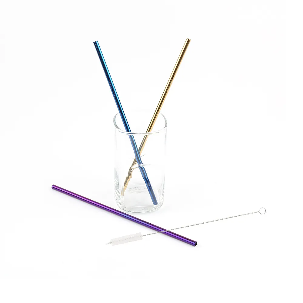 Straw Clean Set Straw Cleaning Brush Set, Reusable Eco-Friendly Stainless Steel ...