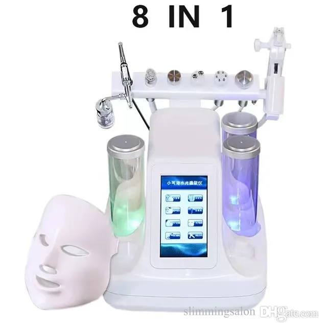 Ny 8 i 1 Hydra Dermabrasion RF Bio-Lifting Spa Facial Machine Water Jet Hydro Diamond Peeling Microdermabrasion