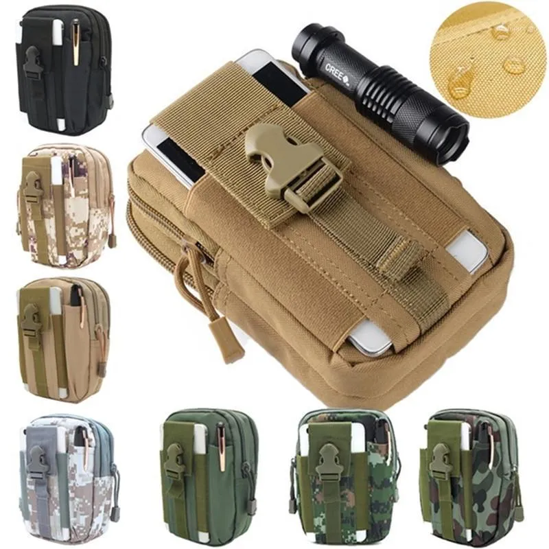 Waist Bags Men Waterproof Bag Military Pocket Pack Running Pouch Travel Camping Belt Multifunctional Oxford Toolkit