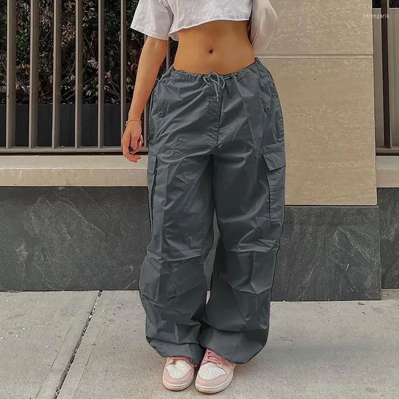 Y2K Cargo Baggy Cargo Pants Womens With Pockets Oversized Straight  Parachute Harajuku 90s Aesthetic Low Waist Trousers With Wide Leg And Baggy  Style From Berengaria, $9.06