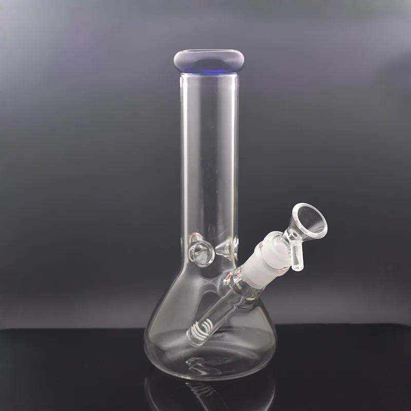 Hot Selling Hookahs Glass Beaker Water Bongs 14mm Female Bottom Beaker Bong with Downstem Diffuser Perc 8inch Recycler Ice Catcher Bong Cheapest