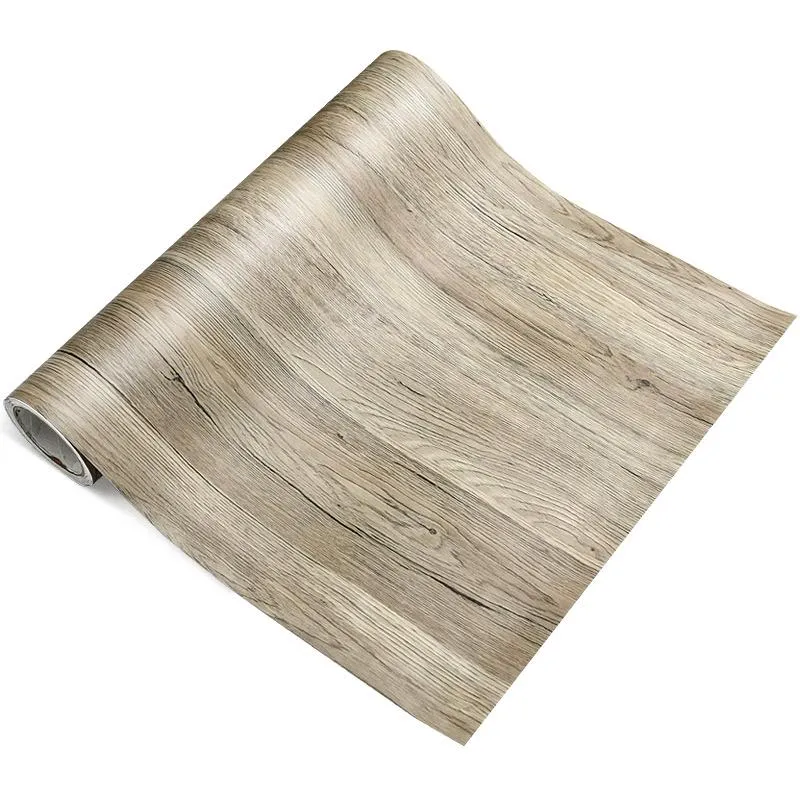 Tapety Zaawansowane naśladowanie drewna Odnowione drzwi stacjonarne meble szafki kuchennej naklejki Wodoodporna samoprzylepna tapeta
