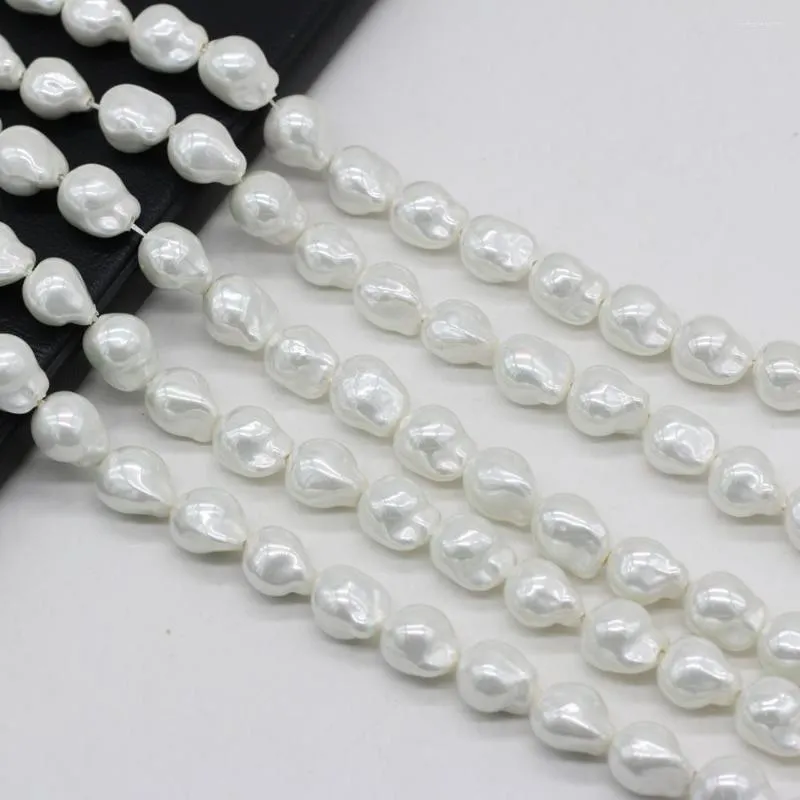 Beads 2023 Natural Freshwater Pearl White Baroque Irregular Shell Bead MakingDIY Exquisite Necklace Bracelet Earrings Jewelry Gift