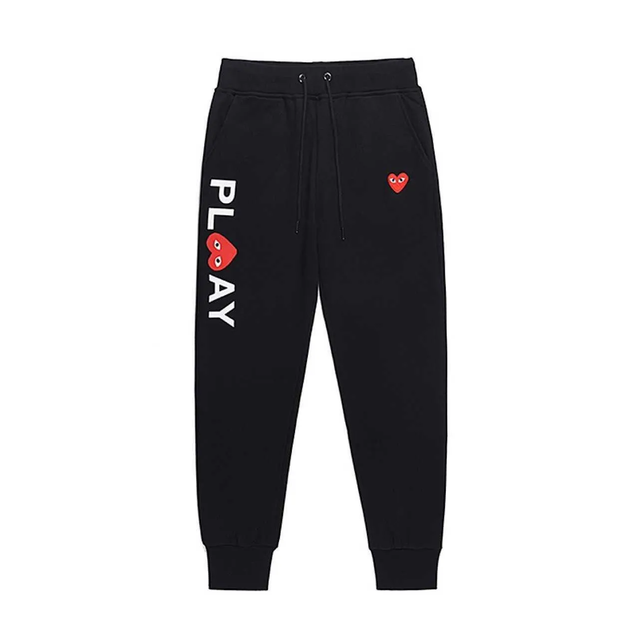 HEYPLAY Fashion Classic Red Heart Casual Pants Men's and Women's Letter Pants Love Printed Pants Leggings