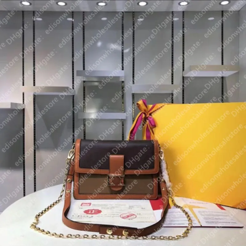 Top Fashion Woman Shoulder Bags Wallet Dauphine Luxury Designer Classic Brand Lady Leather Diagonal One-Shulder Handbag