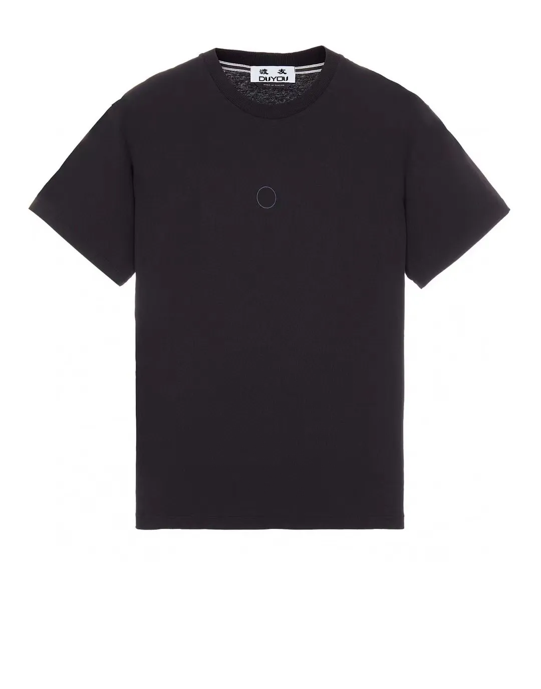 DUYOU T-shirt surdimensionné avec lettres de lavage en jersey vintage 100% coton T-shirt hommes occasionnels T-shirts de base femmes qualité classique hauts DY9012