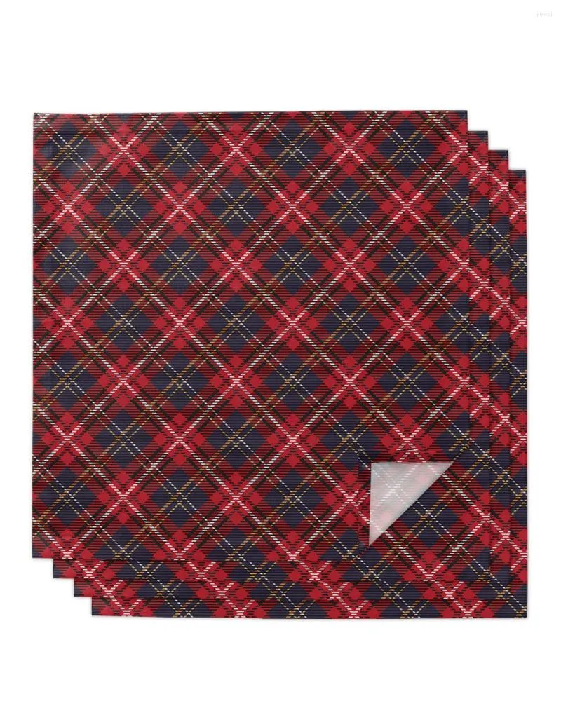 TABLE SERFKIN JUL PLAID FESTIVAL FEMTIDA 4/6/8st Kök 50x50 cm servetter som serverar rätter Hemtextilprodukter