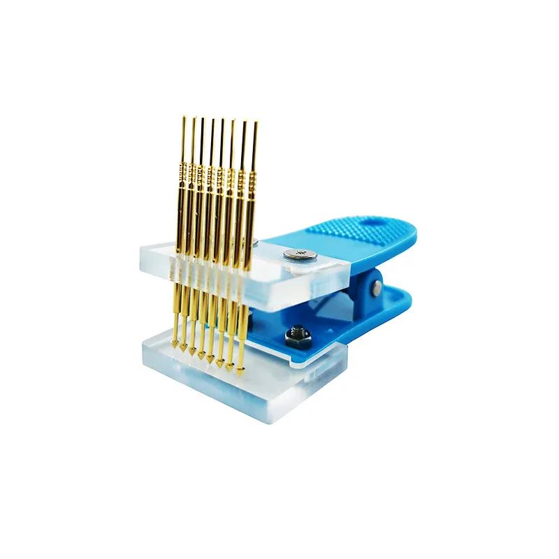 2pin - 8pin 2,54mm STM32 Debug Burning Probe Clip 2,54 mm Download de teste PCB ITC Programação de download JTAG STC TEST TEST CLIP