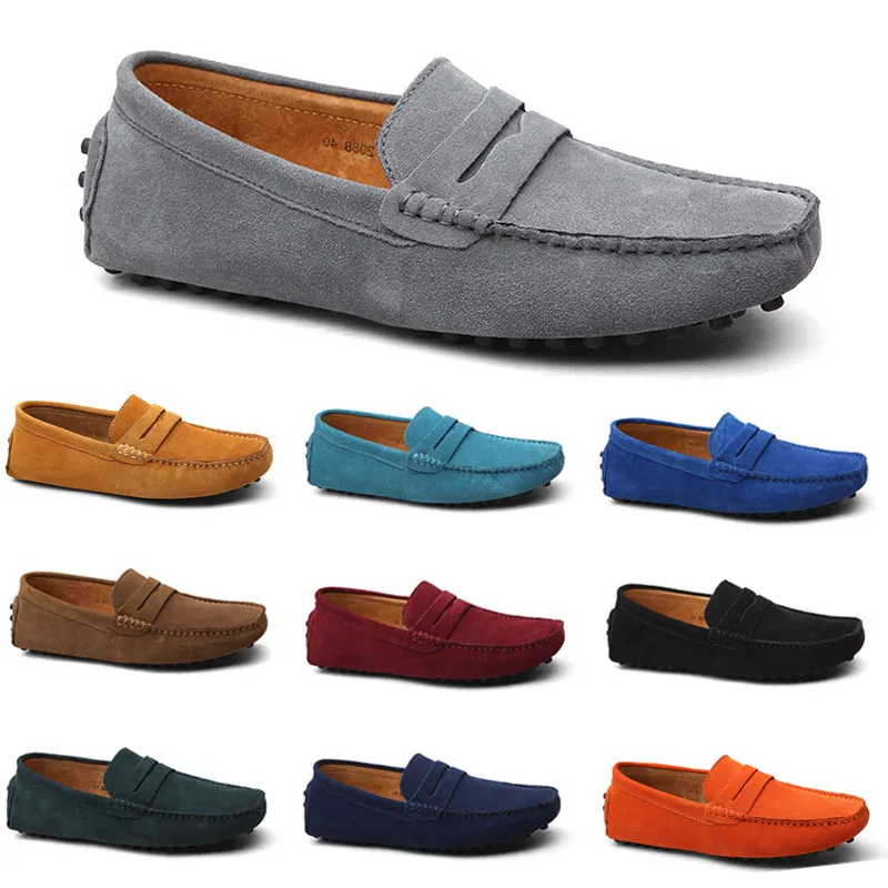 men casual shoes Espadrilles triple black navy brown wine red taupe Sky Blue Burgundy mens sneakers outdoor jogging walking twenty