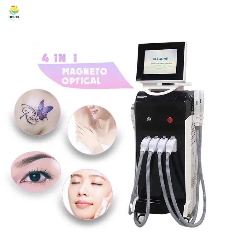 4 In 1 Opt Multi Functional Laser Beauty Elight IPL DPL Opt Super IPL RF ND YAG Pijnloze Hair Removal Manual IPL Opt Laser RF Machine