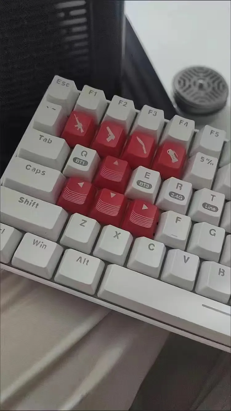 New WASD Arrow Gaming Keycaps OEM Backlit Gamer ABS 4 Key Personality ...