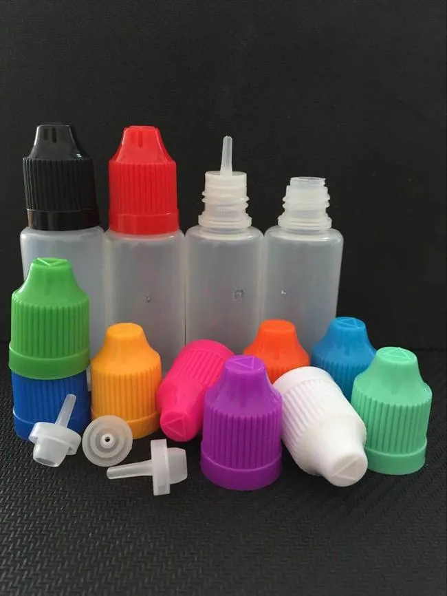 Eliquid Dropper Bottles 3ml 5ml 10ml 15ml 20ml 30ml 50ml 60ml 100ml 120ml Plastic Bottles With ChildProof Caps E cigs Juice Bottle