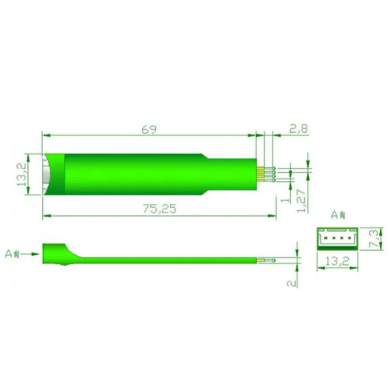 PCBテストフィクスチャーツールテストプローブPOGO PINピッチ4pin 1.27mmテストプログラミングダウンロードフィクスチャハンドJTAG保留ツール