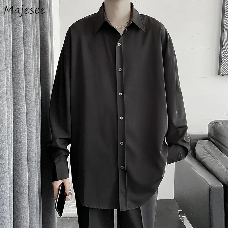Men s Casual Shirts Summer Solid Shirt Men Long Sleeve High Quality Business White Man Luxury Breathable Masculina Clothes Classic Button Top 230313