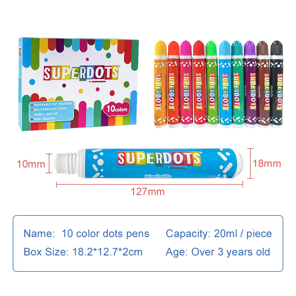 China 10PCS Skin Tone Super Tips Washable Markers Manufacture and Factory