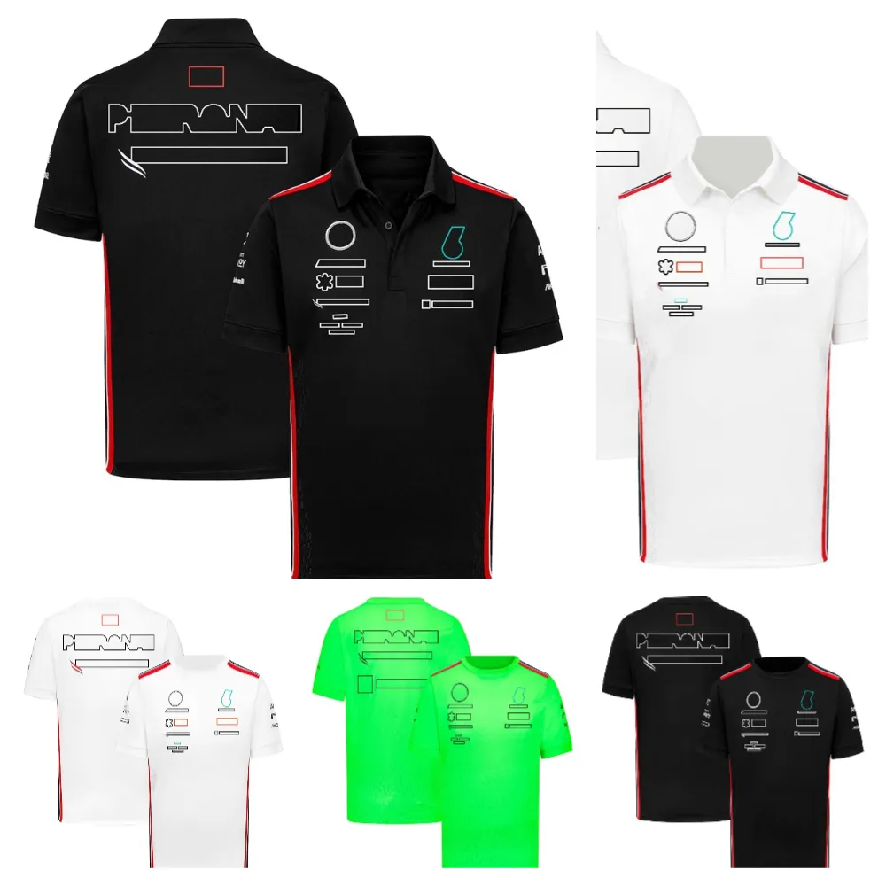 Nieuwe F1-racekleding Zomer Fansshirt met ronde hals Teamcoureurs Polo Herenaanpassing