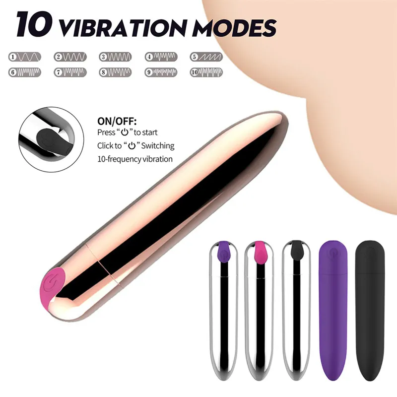 sex toys that vibrate Mini Bullet Vibrator USB Rechargeable 10 Speed... From Yoochoice, $9.59