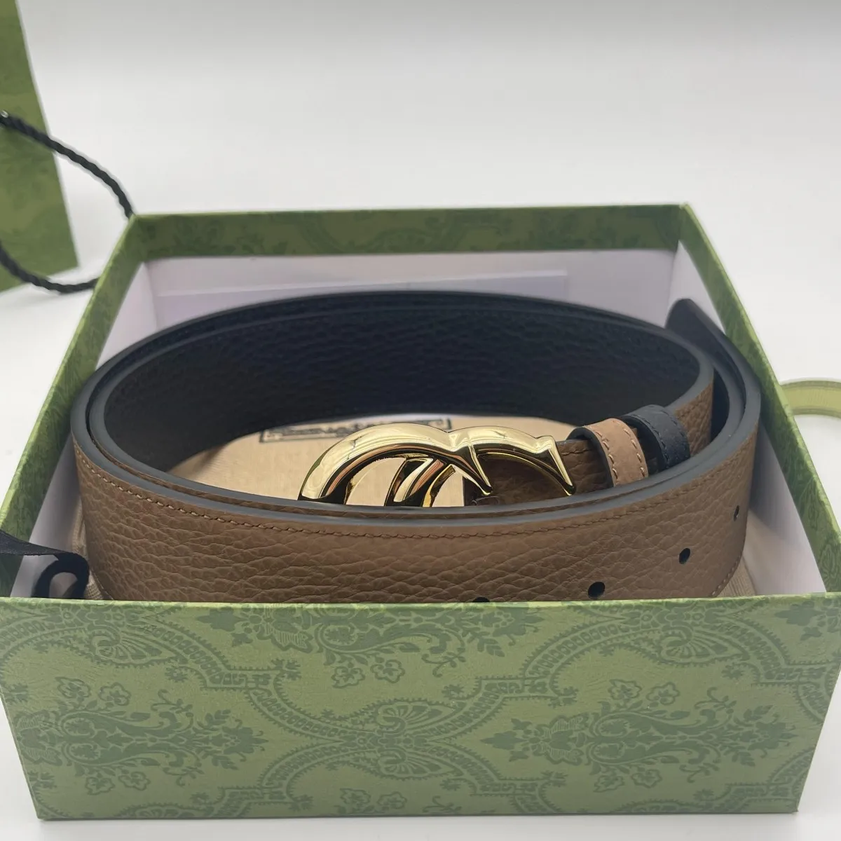 Mänbältbälten för kvinnor designer äkta läderbälten cintura ceinture med box mode spänne zp6