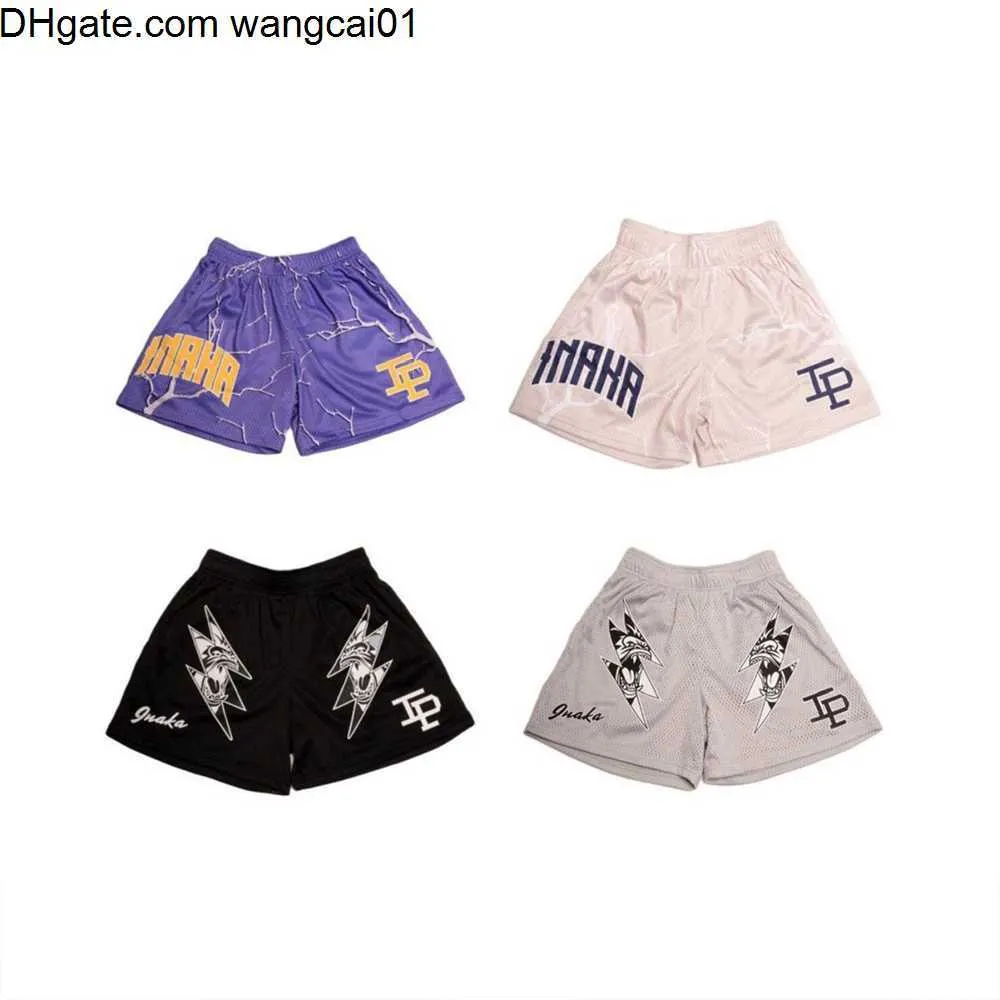 wangcai01 Herren-Shorts Inaka Doub Mesh-Shorts 2022 Herren Damen Classic GYM Mesh-Shorts Inaka Power Shorts Animal Print mit Liner 0314H23