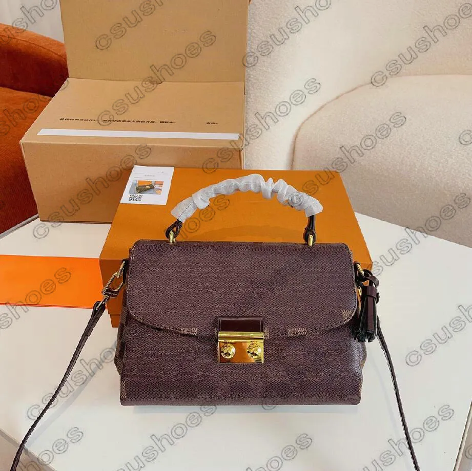 CROISETTE DAMIER Bag Tassel Cross Body Women Designer Luxury