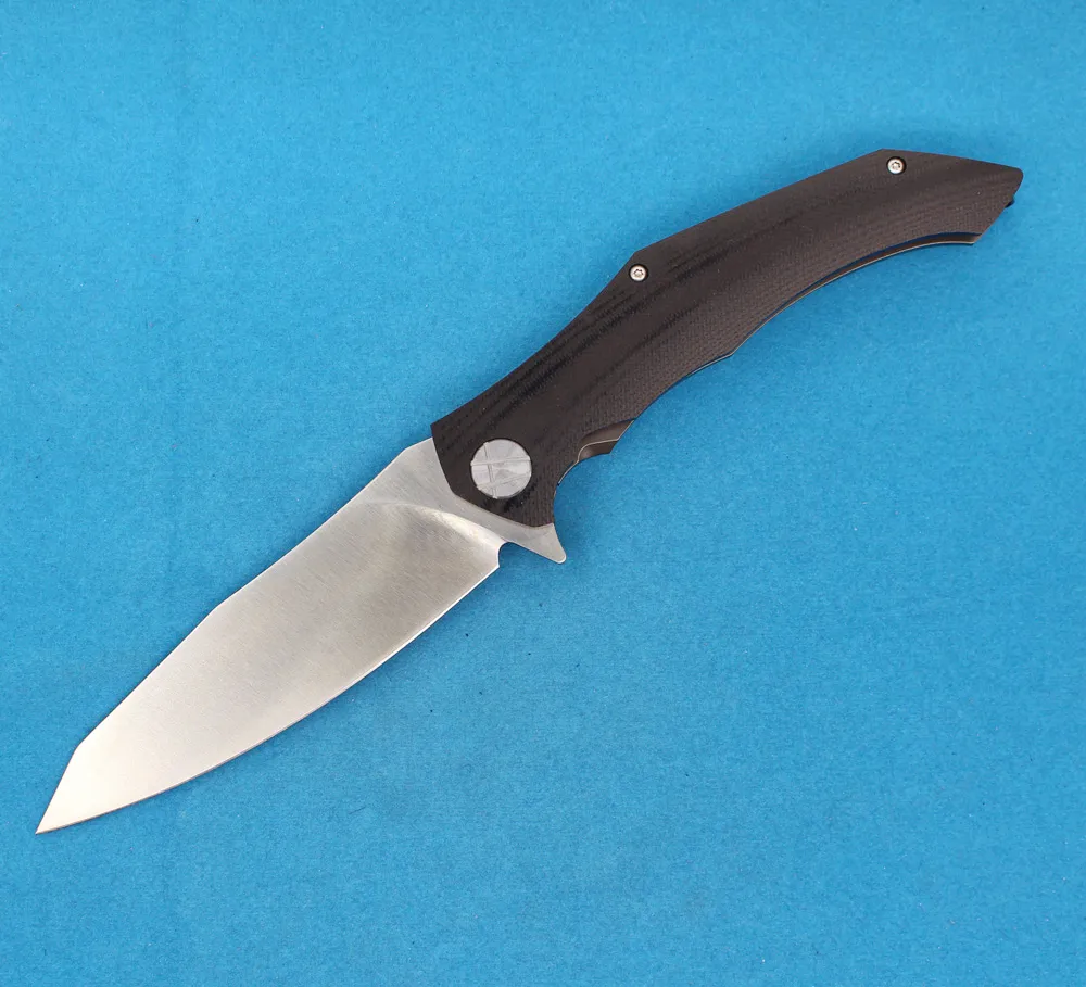 Fabrikspris M3352 Flipper Folding Knife D2 Satin Blade G10 med stålhandtag EDC Pocket Knives Bollbärande brickor utomhusöverlevnadsverktyg