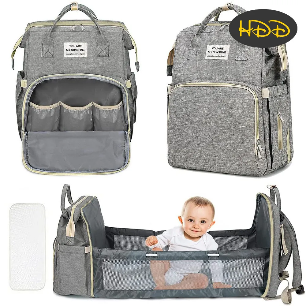 Baby Changing Bag, Diaper Bag, Large Nappy Backpack with Portable