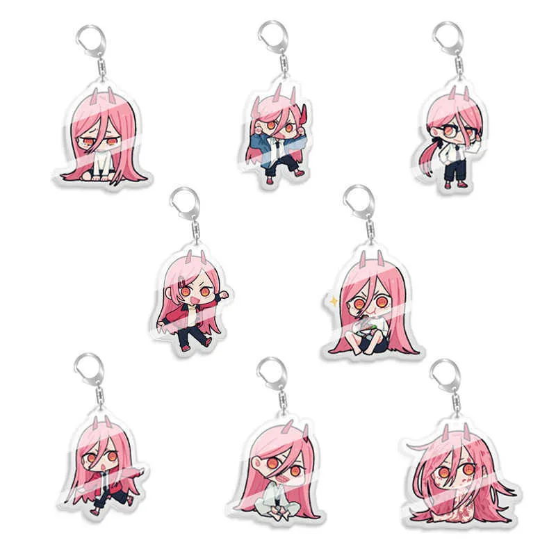 Anime FAIRY TAIL Kawaii Character Double-sided Acrylic Pendant Key