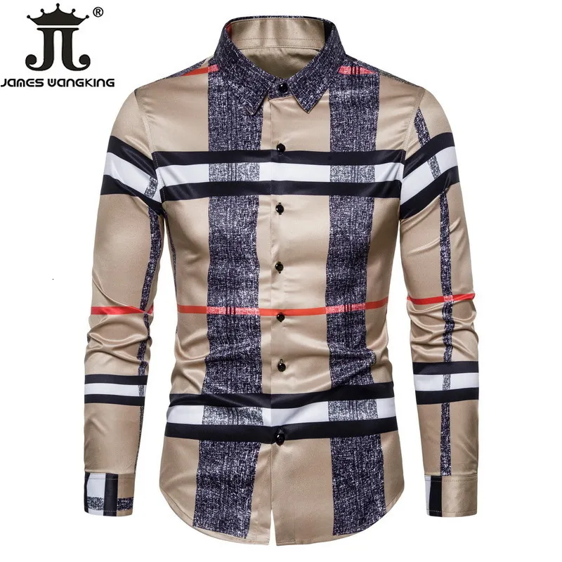 Camicie casual da uomo 6XL Camicia a quadri casual da lavoro Abbigliamento da lavoro formale da uomo Abito da sposa Slim Abiti da festa sociale Camicia a quadri cachi 230313