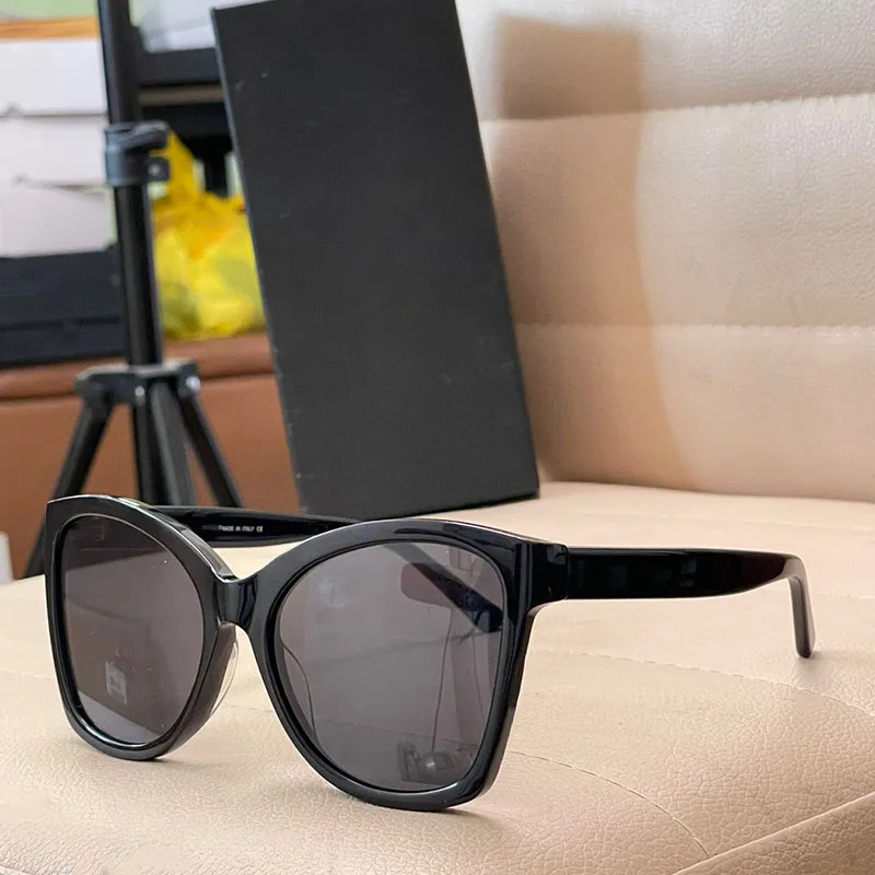 Original dicker quadratischer Rahmen Sonnenbrillen Frauen Reisen Anti-Sunburn Polarisierte Sonnenbrille 0150 Rahmenseitenbuchstaben Signatur UV400 Schutz Anteojos de Sol Hombre