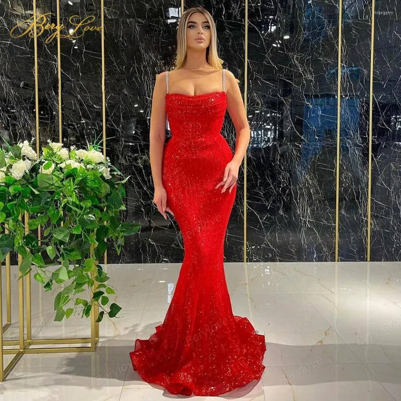 Robes De Soirée Rouge Paillettes Robe De Soirée Longue Brillante Bal  Formelle Robe De Sirène Luxe Noël Vestidos Formales Du 112,13 € | DHgate