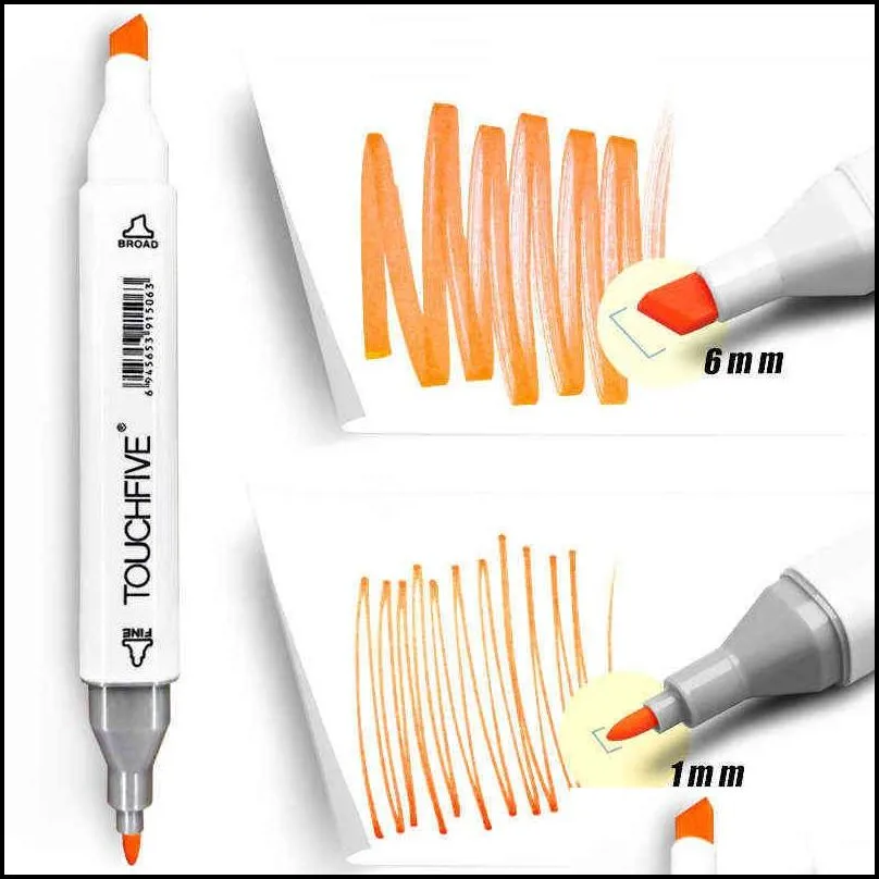 80 Colors Alcohol Markers Dual Tips Permanent Art Pen for Kids Black