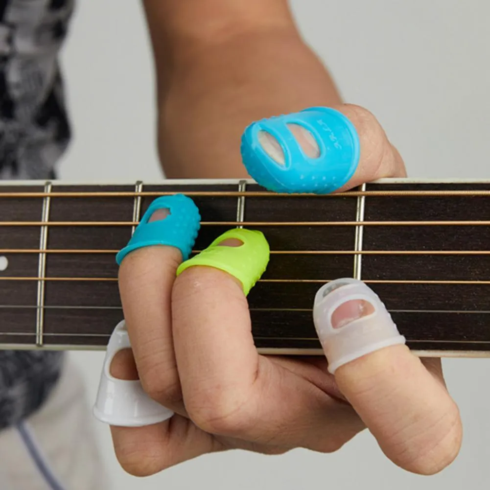 Non Slip Silicone Finger Guards For Ukulele Guitar Knobs Set Of 4