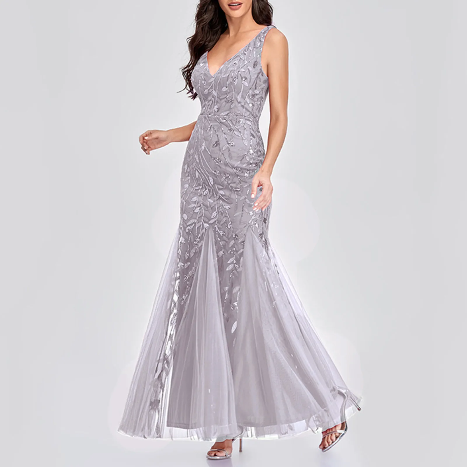 Womens Sexy V Neck Fishtail Maxi Dress ... From Kong04, $128.03 | DHgate.Com