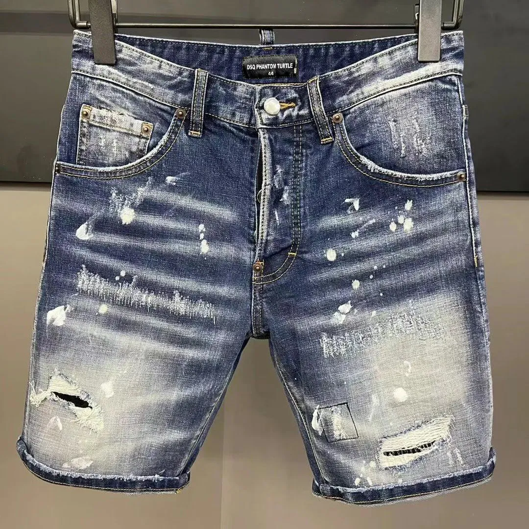 DSQ PHANTOM TURTLE Jeans Hommes Jean Mens Designer De Luxe Maigre Déchiré Cool Guy Causal Trou Denim Marque De Mode Fit Jeans Homme Pantalon Lavé 5180