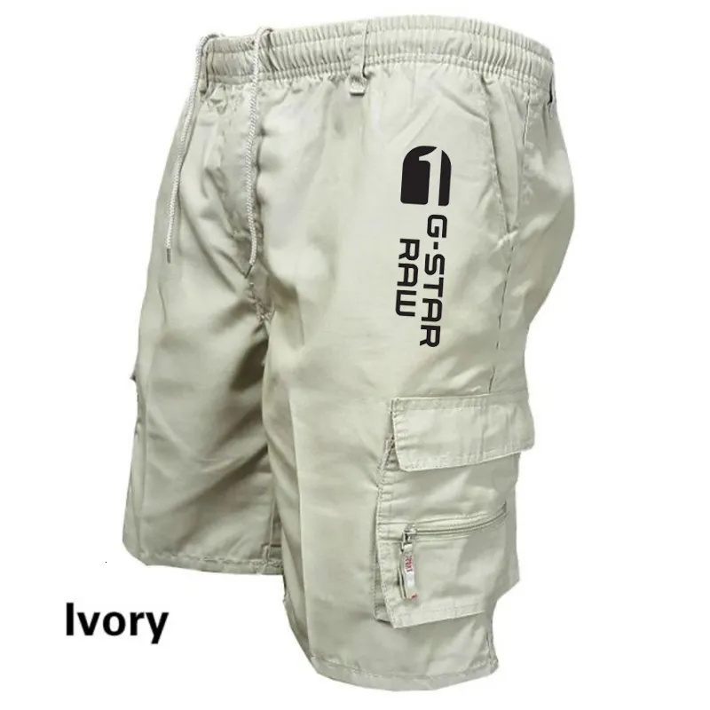 Shorts pour hommes été Cargo mode décontracté multipoches culotte Homme ample Boardshorts homme pantalon 230313