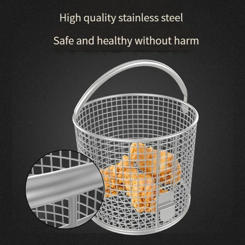 Food Processors Table Type Fryer Chicken Oven Tool Stainless Steel 16L Frying Screen Cage Frying Oven Basket