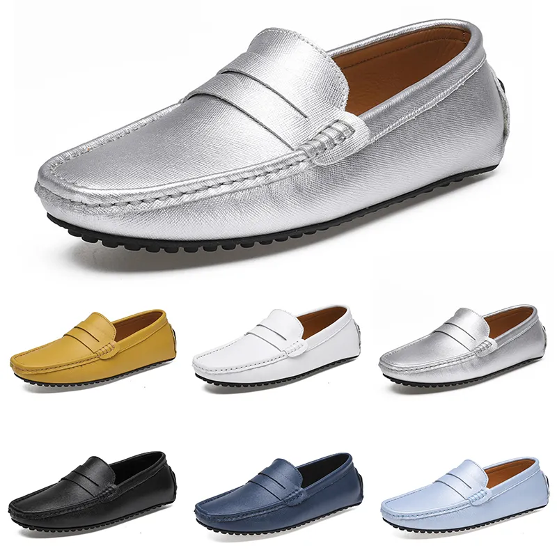 GAI homens sapatos casuais cor sólida preto branco respirável prata taupe dlives cinzas profundos azul amarelo jogging andando baixo softs Multi tênis masculino ao ar livre treinador GAI