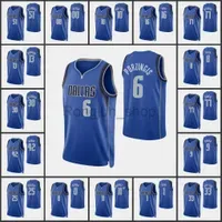 Basketball 2021-22 Printed Men Luka Doncic Kristaps Porzingis Jalen Brunson Boban Marjanovic Moses Brown 75th Anniversary Diamond Jerseys