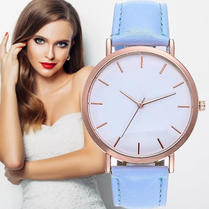 Orologi da polso Orologi da donna alla moda Orologio da polso casual in pelle da donna Orologio al quarzo da donna Relogio Feminino Bayan Kol Saati Regali