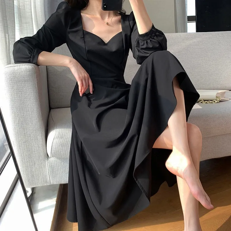 chinese dress ladies Anais Midi Wrap Dress Black / L