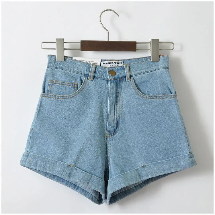 Shorts pour femmes été rétro femmes taille haute marque concepteur décontracté élasticité jean dames grande taille Slim Denim